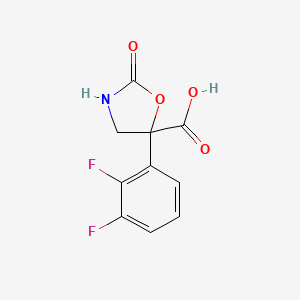 5-(2,3-Difluorophenyl)-2-oxo-1,3-oxazolidine-5-carboxylic acid