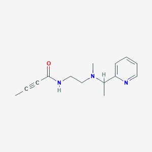 N-[2-[Methyl(1-pyridin-2-ylethyl)amino]ethyl]but-2-ynamide