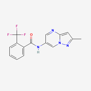 N-(2-methylpyrazolo[1,5-a]pyrimidin-6-yl)-2-(trifluoromethyl)benzamide