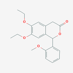 6,7-diethoxy-1-(2-methoxyphenyl)-1,4-dihydro-3H-isochromen-3-one