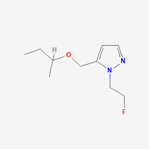 molecular formula C10H17FN2O B2780406 5-(sec-butoxymethyl)-1-(2-fluoroethyl)-1H-pyrazole CAS No. 1855945-73-1