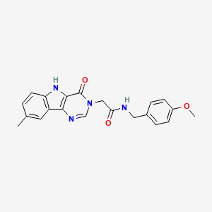 N-(4-methoxybenzyl)-2-(8-methyl-4-oxo-4,5-dihydro-3H-pyrimido[5,4-b]indol-3-yl)acetamide