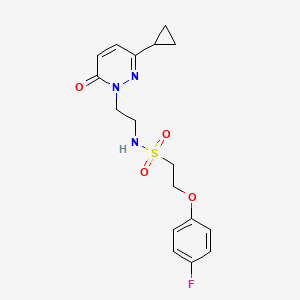 molecular formula C17H20FN3O4S B2780420 N-(2-(3-cyclopropyl-6-oxopyridazin-1(6H)-yl)ethyl)-2-(4-fluorophenoxy)ethanesulfonamide CAS No. 2097902-03-7