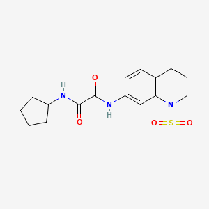 N-cyclopentyl-N'-(1-methylsulfonyl-3,4-dihydro-2H-quinolin-7-yl)oxamide