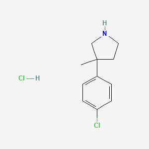 3-(4-Chlorophenyl)-3-methylpyrrolidine hydrochloride