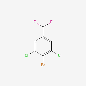molecular formula C7H3BrCl2F2 B2780455 2-溴-1,3-二氯-5-(二氟甲基)苯 CAS No. 2168333-11-5