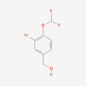 molecular formula C8H7BrF2O2 B2780464 [3-Bromo-4-(difluoromethoxy)phenyl]methanol CAS No. 1342005-84-8