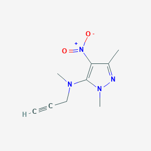 N,2,5-Trimethyl-4-nitro-N-prop-2-ynylpyrazol-3-amine