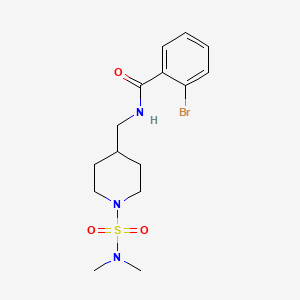 2-bromo-N-((1-(N,N-dimethylsulfamoyl)piperidin-4-yl)methyl)benzamide