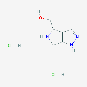 {2H,4H,5H,6H-pyrrolo[3,4-c]pyrazol-4-yl}methanol dihydrochloride