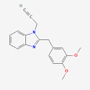 molecular formula C19H18N2O2 B2780485 2-(3,4-二甲氧基苄基)-1-(丙-2-炔基)-1H-苯并咪唑 CAS No. 871552-97-5