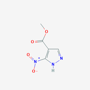 molecular formula C5H5N3O4 B2780491 methyl 3-nitro-1H-pyrazole-4-carboxylate CAS No. 1798715-16-8