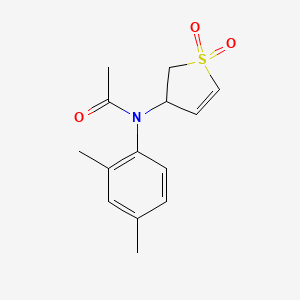 molecular formula C14H17NO3S B2780500 N-(2,4-dimethylphenyl)-N-(1,1-dioxo(3-2,3-dihydrothienyl))acetamide CAS No. 878724-97-1