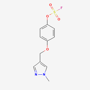 4-[(4-Fluorosulfonyloxyphenoxy)methyl]-1-methylpyrazole