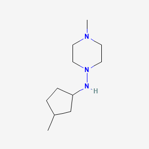 molecular formula C11H23N3 B2780508 4-methyl-N-(3-methylcyclopentyl)piperazin-1-amine CAS No. 415952-45-3