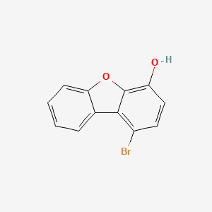 molecular formula C12H7BrO2 B2780521 1-bromo-dibenzofuran-4-ol CAS No. 873974-43-7