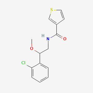 molecular formula C14H14ClNO2S B2780522 N-(2-(2-chlorophenyl)-2-methoxyethyl)thiophene-3-carboxamide CAS No. 1790199-01-7