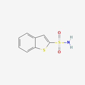 molecular formula C8H7NO2S2 B2780532 1-Benzothiophene-2-Sulfonamide CAS No. 123126-59-0