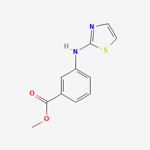 molecular formula C11H10N2O2S B2780540 Methyl 3-(1,3-thiazol-2-ylamino)benzoate CAS No. 1789473-09-1