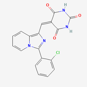 5-{[3-(2-Chlorophenyl)imidazo[1,5-a]pyridin-1-yl]methylidene}-1,3-diazinane-2,4,6-trione