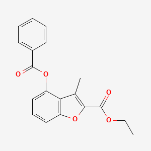 Ethyl 3-methyl-4-[(phenylcarbonyl)oxy]-1-benzofuran-2-carboxylate