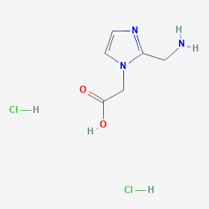 2-[2-(Aminomethyl)-1h-imidazol-1-yl]acetic acid dihydrochloride