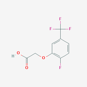 molecular formula C9H6F4O3 B2780561 2-[2-氟-5-(三氟甲基)苯氧基]乙酸 CAS No. 1539967-37-7