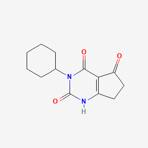 molecular formula C13H16N2O3 B2780568 5-氧代-1,3-二氮杂环己烯酮 CAS No. 1270965-07-5