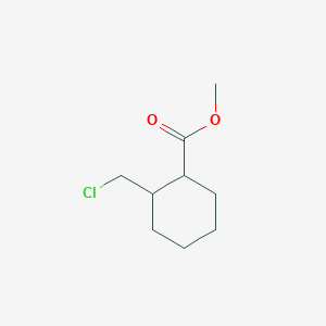 molecular formula C9H15ClO2 B2780573 Methyl 2-(chloromethyl)cyclohexane-1-carboxylate CAS No. 1824322-83-9