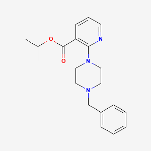 molecular formula C20H25N3O2 B2780595 Propan-2-yl 2-(4-benzylpiperazin-1-yl)pyridine-3-carboxylate CAS No. 338792-73-7