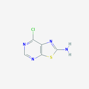 molecular formula C5H3ClN4S B2780610 7-Chlorothiazolo[5,4-d]pyrimidin-2-amine CAS No. 1578216-09-7