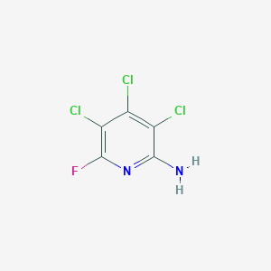 molecular formula C5H2Cl3FN2 B2780629 3,4,5-Trichloro-6-fluoropyridin-2-amine CAS No. 17723-08-9