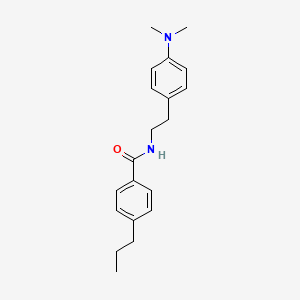 molecular formula C20H26N2O B2780639 N-(4-(dimethylamino)phenethyl)-4-propylbenzamide CAS No. 953243-92-0