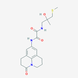N1-(2-hydroxy-2-methyl-3-(methylthio)propyl)-N2-(3-oxo-1,2,3,5,6,7-hexahydropyrido[3,2,1-ij]quinolin-9-yl)oxalamide
