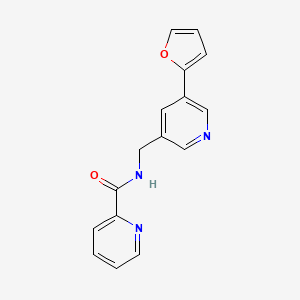 N-((5-(furan-2-yl)pyridin-3-yl)methyl)picolinamide