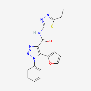 N-(5-ethyl-1,3,4-thiadiazol-2-yl)-5-(furan-2-yl)-1-phenyl-1H-1,2,3-triazole-4-carboxamide