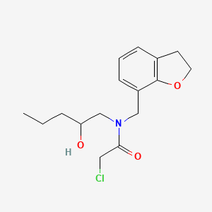 2-Chloro-N-(2,3-dihydro-1-benzofuran-7-ylmethyl)-N-(2-hydroxypentyl)acetamide
