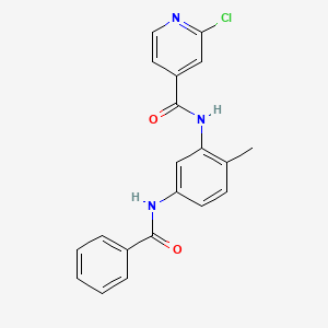 N-(5-benzamido-2-methylphenyl)-2-chloropyridine-4-carboxamide