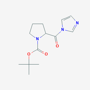 molecular formula C13H19N3O3 B2780711 tert-butyl 2-(1H-imidazol-1-ylcarbonyl)pyrrolidine-1-carboxylate CAS No. 1224936-67-7