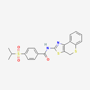 molecular formula C20H18N2O3S3 B2780715 4-(isopropylsulfonyl)-N-(4H-thiochromeno[4,3-d]thiazol-2-yl)benzamide CAS No. 919847-99-7
