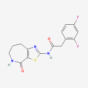 2-(2,4-difluorophenyl)-N-(4-oxo-5,6,7,8-tetrahydro-4H-thiazolo[5,4-c]azepin-2-yl)acetamide