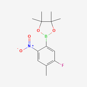 5-Fluoro-4-methyl-2-nitrophenylboronic acid, pinacol ester