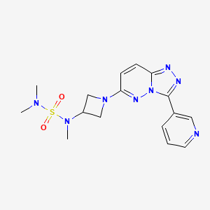 N-(Dimethylsulfamoyl)-N-methyl-1-(3-pyridin-3-yl-[1,2,4]triazolo[4,3-b]pyridazin-6-yl)azetidin-3-amine