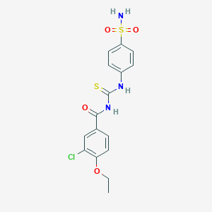 4-({[(3-Chloro-4-ethoxybenzoyl)amino]carbothioyl}amino)benzenesulfonamide