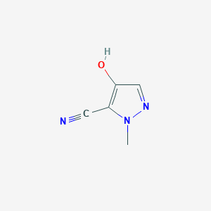 molecular formula C5H5N3O B2780811 4-Hydroxy-1-methyl-1H-pyrazole-5-carbonitrile CAS No. 2091144-03-3