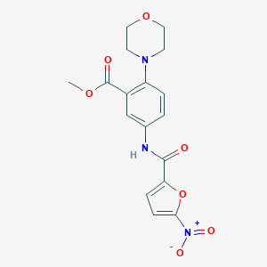 Methyl 5-({5-nitro-2-furoyl}amino)-2-(4-morpholinyl)benzoate