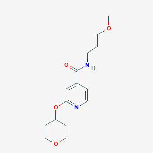 N-(3-methoxypropyl)-2-((tetrahydro-2H-pyran-4-yl)oxy)isonicotinamide