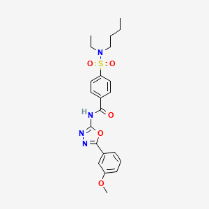 4-[butyl(ethyl)sulfamoyl]-N-[5-(3-methoxyphenyl)-1,3,4-oxadiazol-2-yl]benzamide