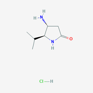 (4R,5S)-4-Amino-5-propan-2-ylpyrrolidin-2-one;hydrochloride
