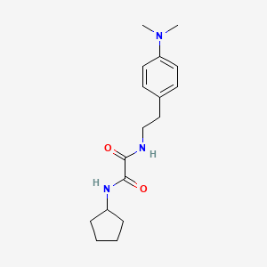 molecular formula C17H25N3O2 B2780846 N1-cyclopentyl-N2-(4-(dimethylamino)phenethyl)oxalamide CAS No. 953985-99-4